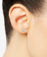 ფოტო #3 პროდუქტის Diamond Cluster Stud Earrings (1/5 ct. t.w.) in Sterling Silver