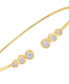 ფოტო #3 პროდუქტის Diamond Bezel Cuff Bangle Bracelet (1/10 ct. t.w.) in 14k Gold, Created for Macy's
