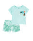 Фото #1 товара Baby 2-Piece Sun And Fun Tee & Tie-Dye Pull-On Shorts Set 9M