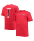 ფოტო #2 პროდუქტის Men's Red Tampa Bay Buccaneers Big and Tall #1 Dad 2-Hit T-shirt