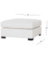 Фото #8 товара Nightford 38" Fabric Bumper Ottoman, Created for Macy's