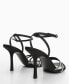 ფოტო #3 პროდუქტის Women's Rhinestone Straps Heeled Sandals