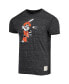 Men's Black Oklahoma State Cowboys Batter Slub Vintage Tri-Blend T-shirt Черный, L - фото #3