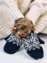 Фото #1 товара Варежки PERRIS Graphite Furry Elegant