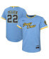 ფოტო #1 პროდუქტის Toddler Boys and Girls Christian Yelich Powder Blue Milwaukee Brewers City Connect Replica Player Jersey