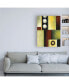 Pablo Esteban Red Yellow and Green Squares Canvas Art - 19.5" x 26"