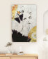 "gold-tone Woman 2" Reverse Printed Tempered Glass with Silver-Tone Leaf, 36" x 24" x 0.2"