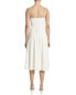 Theory Square Neck Midi Dress Women's White 8