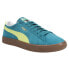 Фото #2 товара Puma Suede Vintage Lace Up Mens Blue Sneakers Casual Shoes 374921-17