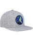 Фото #3 товара Men's Heather Gray Minnesota Timberwolves Hardwood Classics 2.0 Snapback Hat