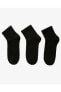 U Nopad Mid Cut 3 Pack Sock Unisex Siyah Çorap S192139-001