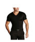 ფოტო #17 პროდუქტის Men's Big & Tall Insta Slim Compression Short Sleeve V-Neck T-Shirt