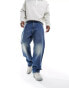 Фото #4 товара Weekday Galaxy baggy fit straight leg jeans in blue era