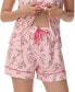 Фото #3 товара Women's Printed Tank Top with Shorts Pajama Set, 2-Piece