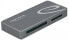 Delock 91754 - CFast,CFast 2.0,MMC,MMC Mobile,RS-MMC,SD,SDHC,SDXC - Grey - 5000 Mbit/s - Metal - Windows 8.1 32-bit / 8.1 64-bit - 10 32-bit / 10 64-bit Mac OS 10.15.2 - USB 3.2 Gen 1 (3.1 Gen 1) Type-C