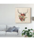 Фото #3 товара Grace Popp Flower Antlers II Canvas Art - 15" x 20"