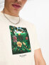 The Hundreds lush t-shirt in off white with chest print