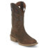 Фото #2 товара Justin Boots Stampede 12" Wide Square Toe Cowboy Mens Brown Casual Boots SE7613
