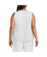 ფოტო #2 პროდუქტის Plus Size Linen V Neck Top