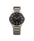 Фото #1 товара Наручные часы Stuhrling Men's Black Leather Strap Watch 46mm
