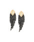 ფოტო #1 პროდუქტის Women's Black Beaded Strand Drop Earrings
