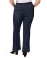 Trendy Plus Size Pull-On Flare Jeans