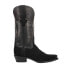 Фото #1 товара Ferrini Roughrider Embroidered Snip Toe Cowboy Womens Black Casual Boots 843610
