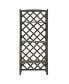 Фото #2 товара Plant Stand with Trellis Gray 23.6"x11.8"x55.1" Solid Firwood