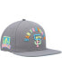 Men's Gray San Francisco Giants Washed Neon Snapback Hat