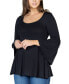 Women's Bell Sleeve Flared Tunic Top