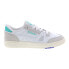 Фото #2 товара Reebok LT Court Mens White Leather Lace Up Lifestyle Sneakers Shoes