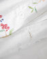 (200 thread count) floral print percale duvet cover