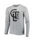 Фото #3 товара Men's Heathered Gray Charlotte FC Logo Long Sleeve T-shirt