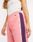 Champion logo track pants in pink