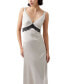 ფოტო #3 პროდუქტის Women's Ennis Satin Lace-Trim Dress