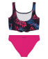 ფოტო #2 პროდუქტის Big Girls Dark Tropical Bikini Set Swimsuit