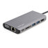 Фото #4 товара StarTech.com USB C Multiport Adapter - USB-C Mini Travel Dock w/ 4K HDMI or 1080p VGA - 3x USB 3.0 Hub - SD - GbE - Audio - 100W PD Pass-Through - Portable Docking Station for Laptop/Tablet - Wired - USB 3.2 Gen 1 (3.1 Gen 1) Type-C - 100 W - 10,100,1000 Mbit/s - Blac