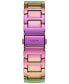 ფოტო #4 პროდუქტის Women's Rainbow Stainless Steel Bracelet Watch 40mm