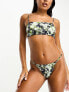 Фото #5 товара Weekday Aura bandeau bikini top in bliss lime exclusive to ASOS