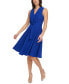 Фото #4 товара Women's Crepe Tie-Front Sleeveless Dress