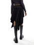 Фото #3 товара Weekday Joy asymmetric mini skirt in black