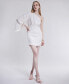 ფოტო #1 პროდუქტის Women's One-Shoulder Ruched Mini Dress