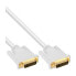 Фото #2 товара InLine DVI-D Cable 24+1 male / male DVI Dual Link white/gold 5m