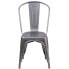 Фото #3 товара Clear Coated Metal Indoor Stackable Chair
