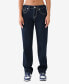 ფოტო #1 პროდუქტის Women's Ricki Flap Lurex Big T Straight Jeans