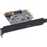 Фото #1 товара InLine Interface card,USB 3.2 Gen.2x2 - 1x USB-C - PCIe x4