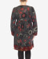 ფოტო #2 პროდუქტის Plus Size Paisley Flower Embroidered Sweater Dress