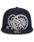 Фото #2 товара Men's Navy Seattle Mariners Game Day Overlap 59FIFTY Fitted Hat