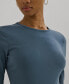 ფოტო #3 პროდუქტის Women's Slim-Fit Crewneck Tee