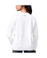 Фото #2 товара Women's White New York Rangers Millie Raglan Pullover Sweatshirt